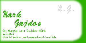 mark gajdos business card